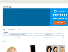 Tablet Screenshot of clueyblog.com